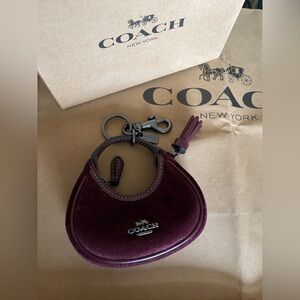 NWOT Coach Velvet Mini Carmen Bag Charm